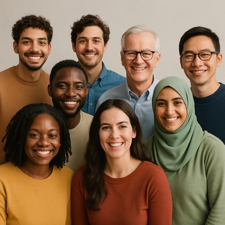 diverse group of 7 people diverse group of 7 people